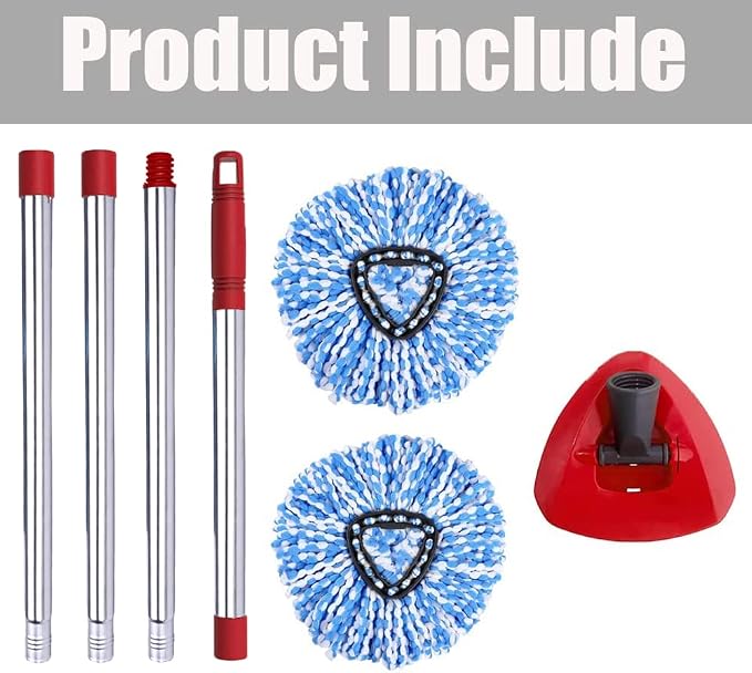 ANREKEYH Spin Mop Head, Handle Replacement - Image 7