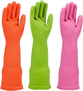 Rubber dishwashing gloves 3 or 6 Pairs by IUCGE