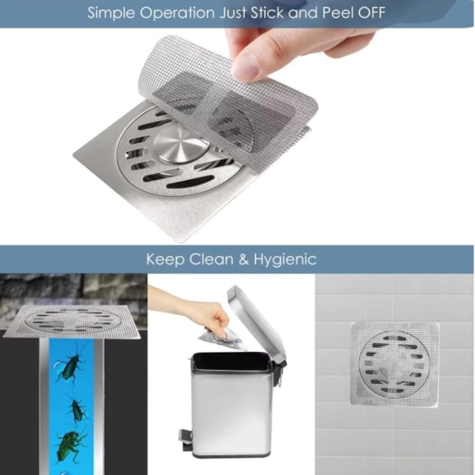 50 PCS Disposable Shower Drain Hair Catcher - Image 7