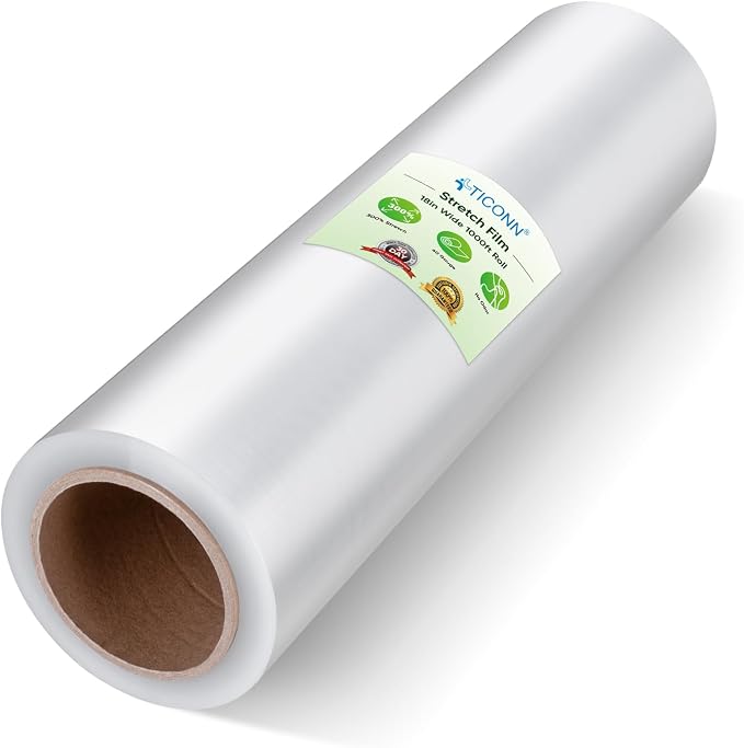TICONN Stretch Wrap Roll, 18 in x 1000 ft Plastic Wrap by TICONN