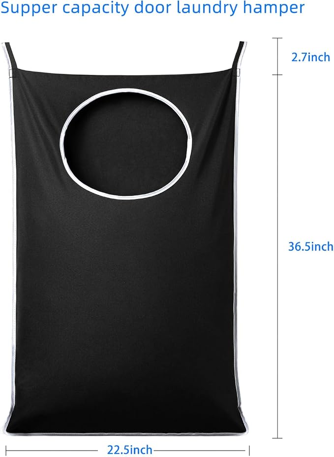 ANSTROUT XL Hanging Laundry Hamper Bags, Door Laundry Hamper - Image 2