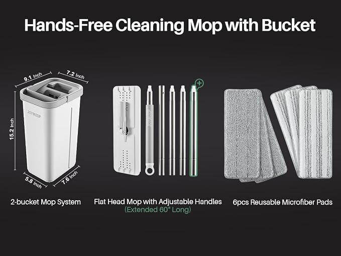 JOYMOOP Microfiber Flat Mop System - Image 7