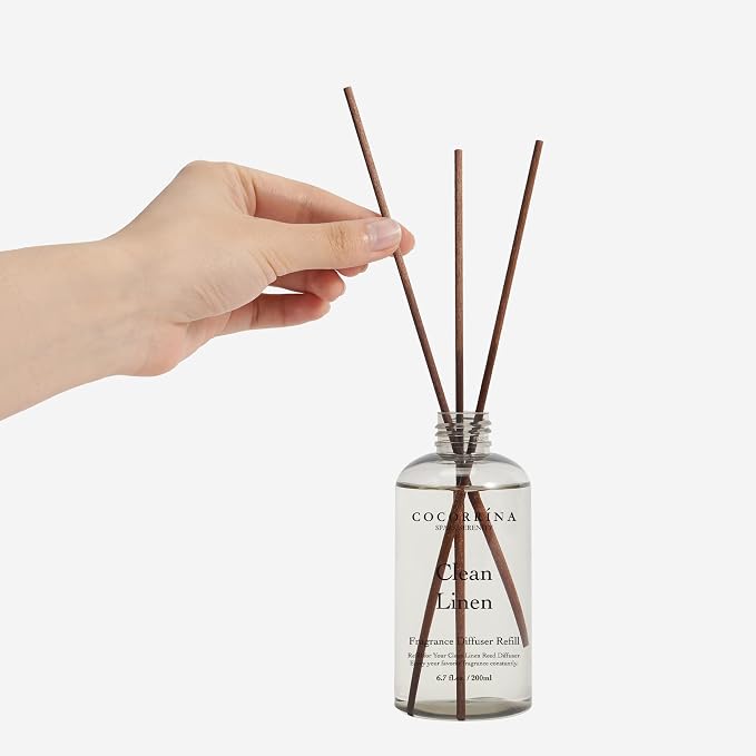 Clean Linen Scented Reed Diffuser Oil - Image 3