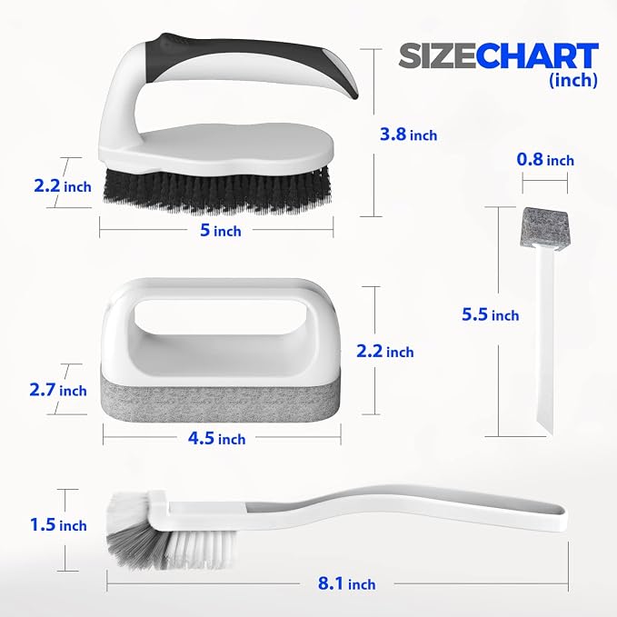 Holikme 7 Pack Cleaning Brush Scrub Brush Kitchen Brush - Image 6