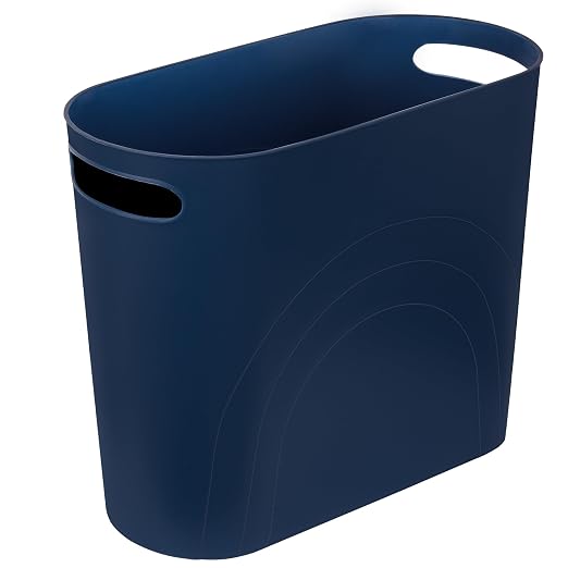 rejomiik Small Bathroom Trash Can, 3.5 Gallon Slim Garbage Can, Office and by rejomiik
