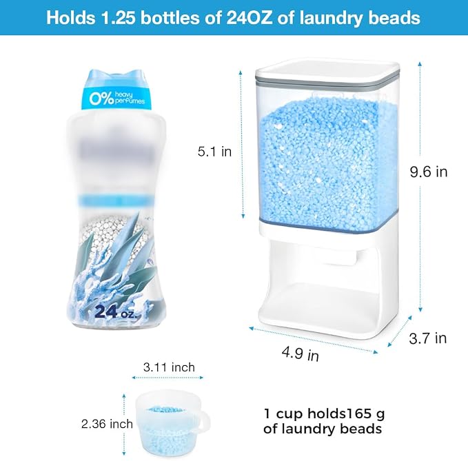 Conworld Laundry Beads Dispenser, Wall-Mounted Laundry Detergent Dispenser - Image 4