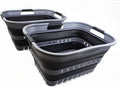 SAMMART Set of 2-30L Collapsible Plastic Laundry Basket by SAMMART