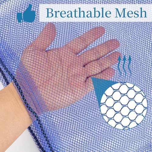 6 Pack Mesh Bag Drawstring for Storage, 23 x 47 Inch Net Bags - Image 4