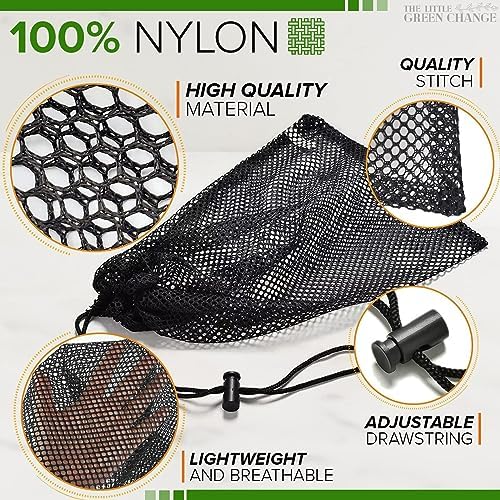 Small Mesh Bags Drawstring, 11.8"x7.48", 10 Pack - Image 3