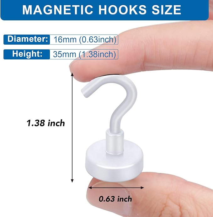 LOVIMAG Magnetic Hooks for Cruise Essentials 2026 Cabins Door 12 Pack-30LBS - Image 3