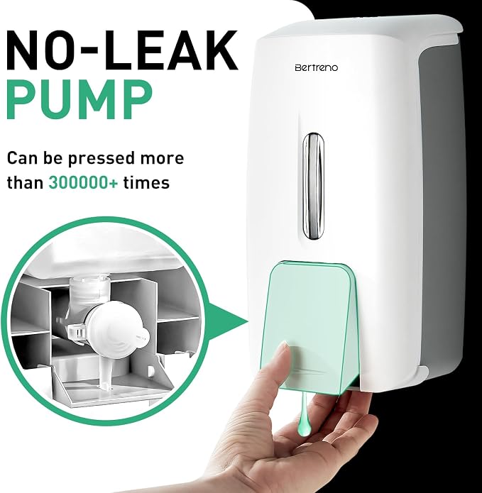 Commercial Soap Dispenser Wall Mount Manual Pump Hand Soap Dispenser 800ml Gel - Image 5