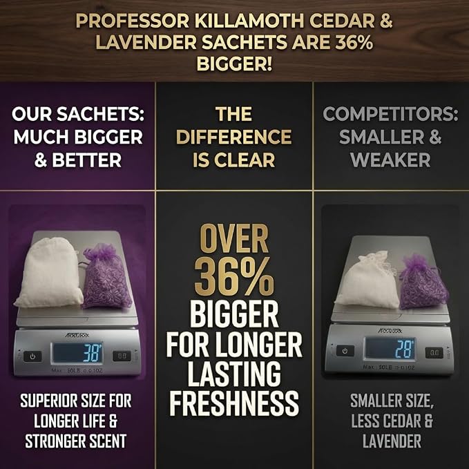 Professor Killamoth Cedar Chips and Lavender Sachets - Image 2