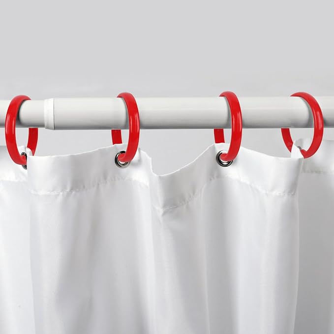 Red Shower Curtain Hooks - Image 5
