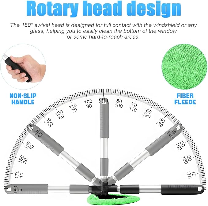 Extendable Car Windshield Cleaning Tool - Image 3