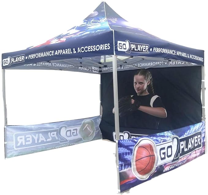 Custom Canopy Tent 10x10 with Logo, Custom Pop up Tent for Trade Show, Personalized Canopy for Advertising Event, Farmer Market, Business Branding