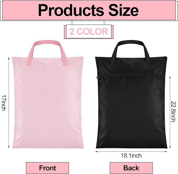 Oudain 2 Pcs Travel Laundry Bags Waterproof Dirty Clothes Bag - Image 3