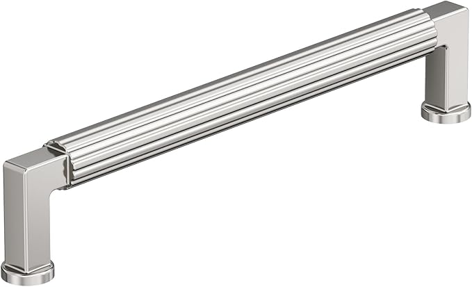 Amerock Ballard 6-5/16 inch (160mm) Center-to-Center Polished Nickel Cabinet Pull, BP37645PN