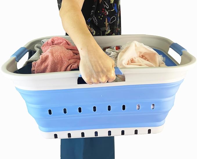 SAMMART 42L Collapsible Plastic Laundry Basket - Image 7