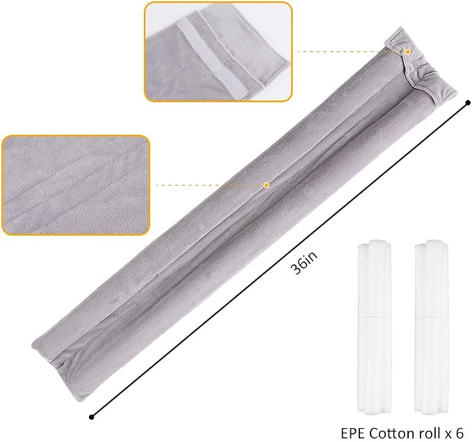 36 Inch Under Door Stopper, Door Noise Blocker | Double Sided Door Stopper - Image 2