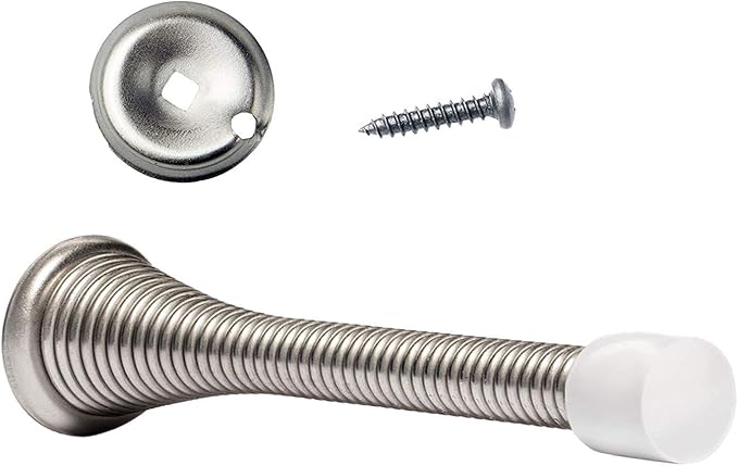 KISEER 16 Pack Spring Door Stops 3 1/4 Inch Flexible Heavy Duty Spring Door - Image 2