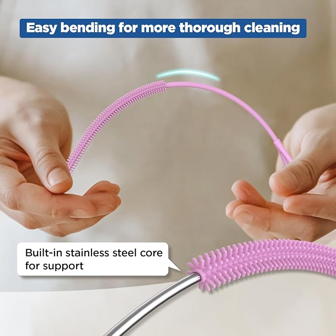 YOTIME Silicone Straw Cleaner Brush - Image 4