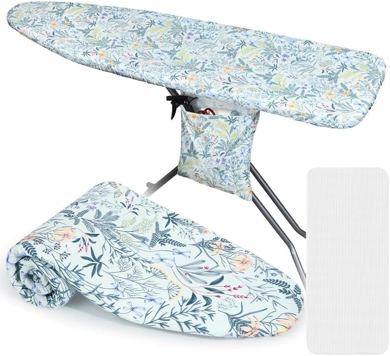 FIOBEE Ironing Board Cover and Pad Extra Thick Iron Board Pad by FIOBEE