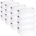 Sterilite 16-Pack 110 Quart ClearView Latch Box, Stackable Organizer Bins by Sterilite