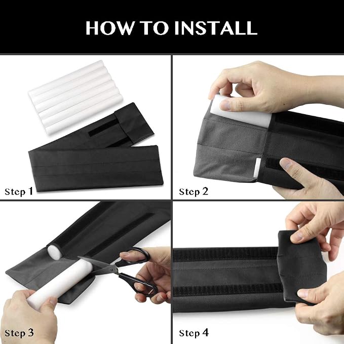 Waterproof Twin Door Draft Stopper Adjustable Size 30" to 36" Weather Stripping - Image 5