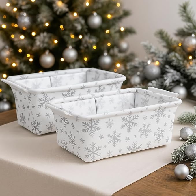 Limited Edition Chafer Wind Guard 2 Pack – Designer Chafing Dish Wind Cover | Wind-Blocking Decorative Cover Keeps Food Warm | Buffet & Catering Display for Events & Parties (snowflake print)