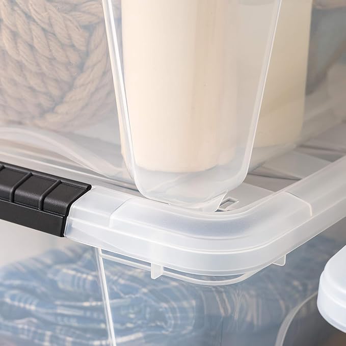 IRIS USA 4-Pack 32 Quart Storage Bins - Image 9