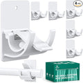 No Drill Curtain Rod Brackets, Adjustable No Drill Hooks Support 20 lb by Unknown