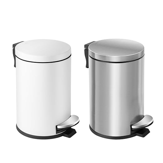 Cesun Small Round Bathroom Trash Can - Image 7