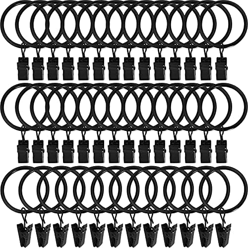 LLPJS 40 Pack Metal Curtain Rings by LLPJSCurtainRingsClipHooks