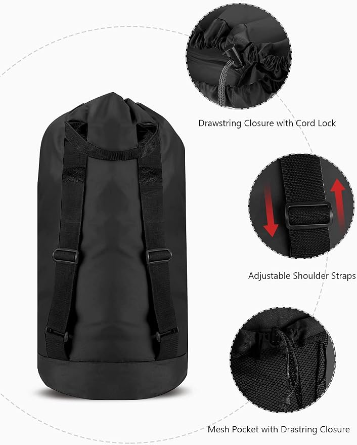 Dalykate Backpack Laundry Bag, 115L Large Hamper - Image 3