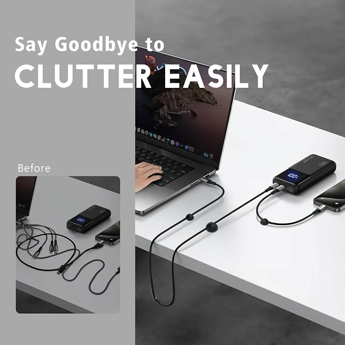 SmiLife Cable Clips, Phone Cord Organizer - Image 3