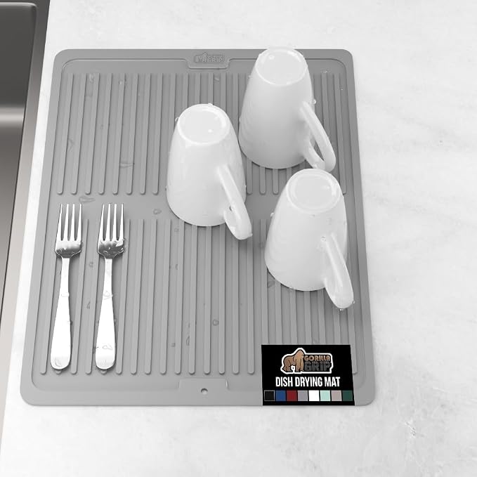 GORILLA GRIP 100% BPA-Free Patented Silicone Dish Drying Mat by Unknown