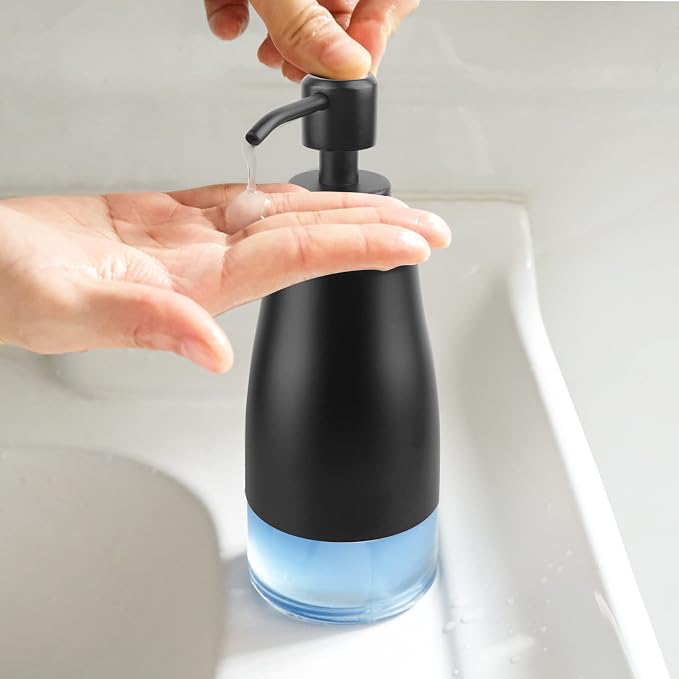 AUMIO Matte Black Soap Dispenser - Image 5