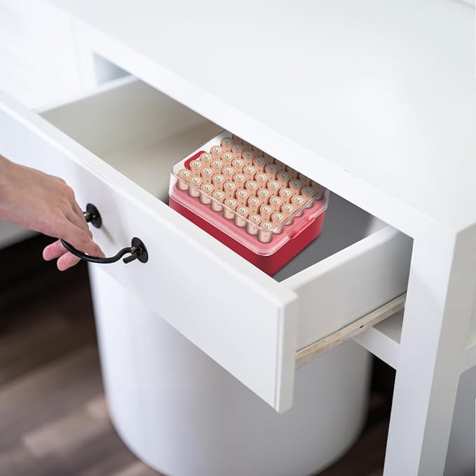 ALCYON Clear Plastic Battery Organizer Storage Case - Image 7
