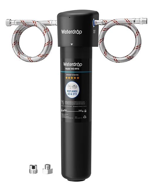 Waterdrop 15UA Under Sink Water Filter System, 19000 Gallons, 2 Years | Reduces by Waterdrop