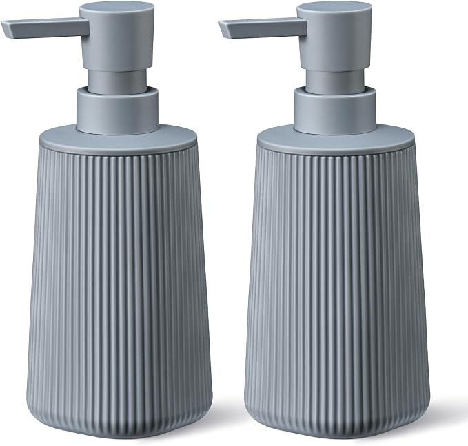 Gray 2 Pack Hand Soap Dispensers Set | by zuxzmj