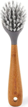 Full Circle Skillet Strong Cast Iron Bamboo Dish Brush and Scraper | Durable by Unknown