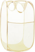 Durable Collapsible Laundry Baskets- Reinforced Mesh Pop Up Laundry Hamper by Bemkoo