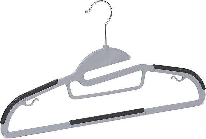 Amazon Basics Space Saving Non-Slip Rubber Coated Plastic Hangers - Image 3