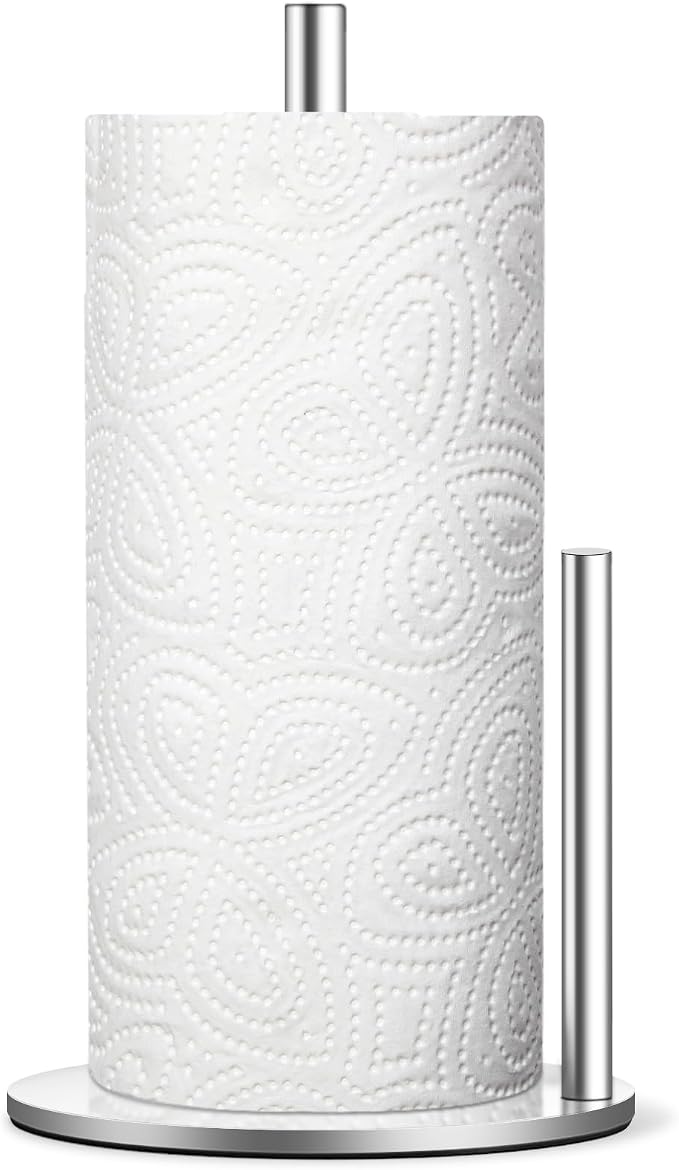 Silver Paper Towel Holder, Countertop Paper Towel Holder by Unknown