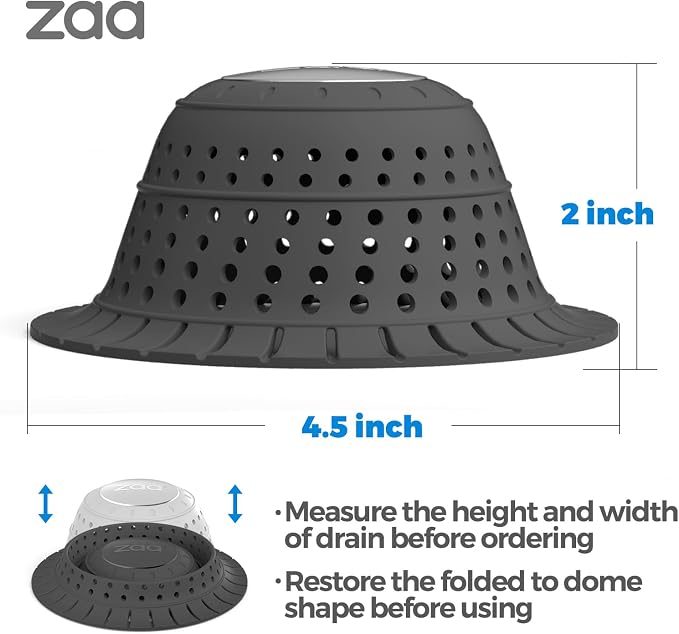 Bathtub Drain Strainer Silicone Bathroom Stopper Fixture Accessories | 2-Pack - Image 5