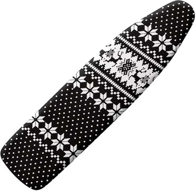 Snowflake Pattern Ironing Board Cover and Pad, Anti-Burning Heat Reflective by Tomeusey