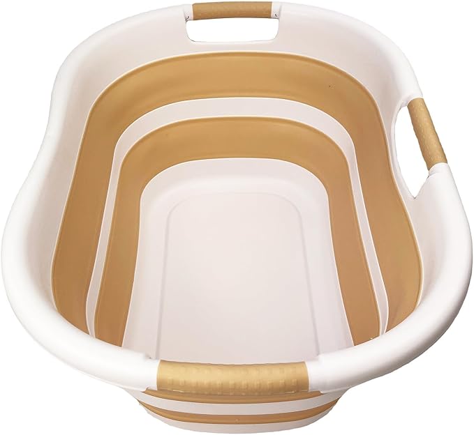SAMMART 40L Plastic Foldable Laundry Basket/Tub by SAMMART