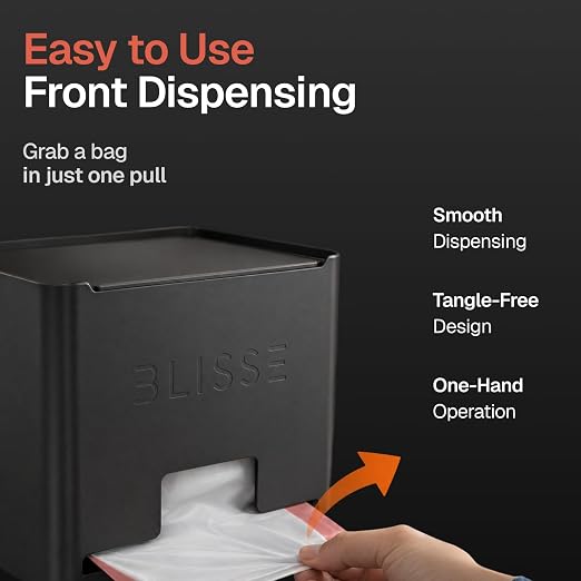 Blisse Trash Bag Holder Dispenser, Heavy-Duty Steel, Under Sink Kitchen Storage - Image 6