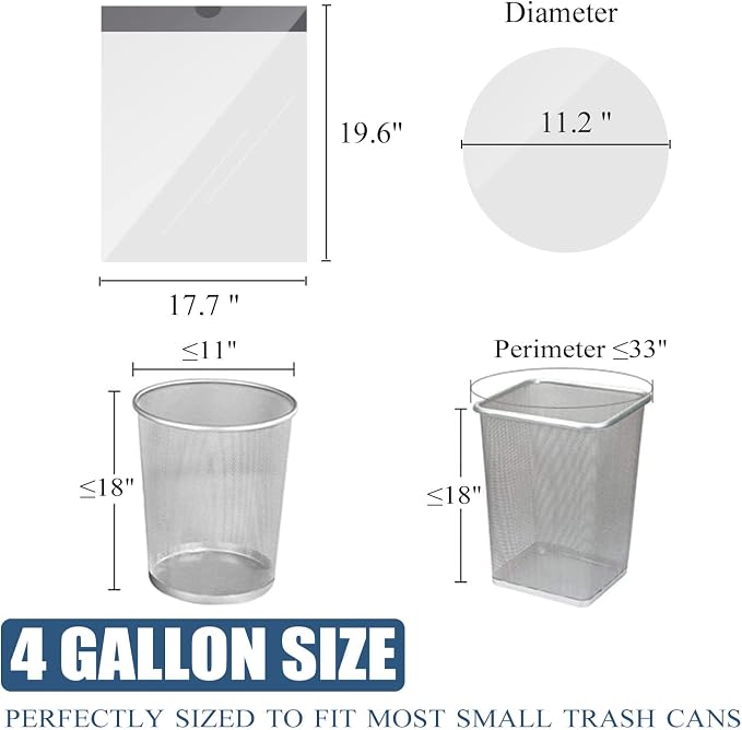 Small Trash Bags 4 Gallon - Image 5