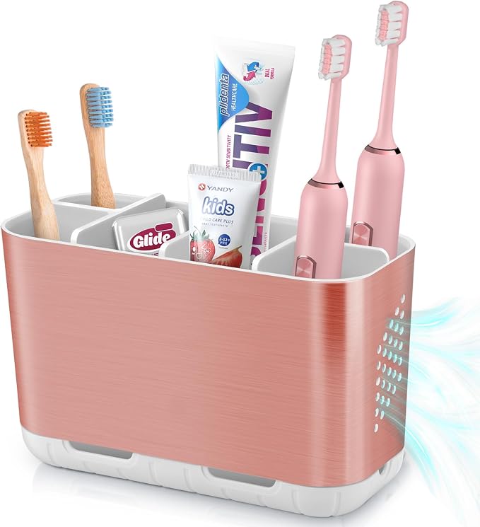 Boperzi Toothbrush Holders for Bathrooms Countertop, Electric Tooth Brush Holder by Boperzi